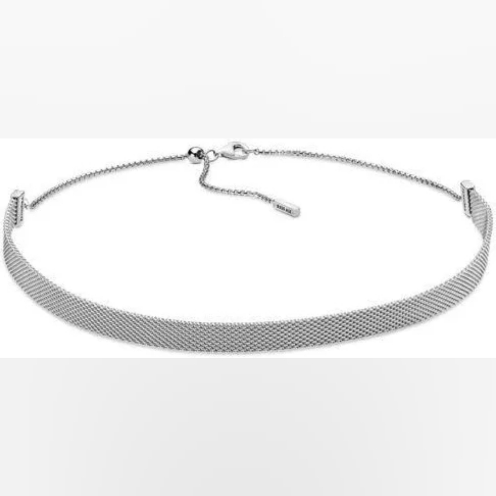 Pandora Silver Mesh Necklace